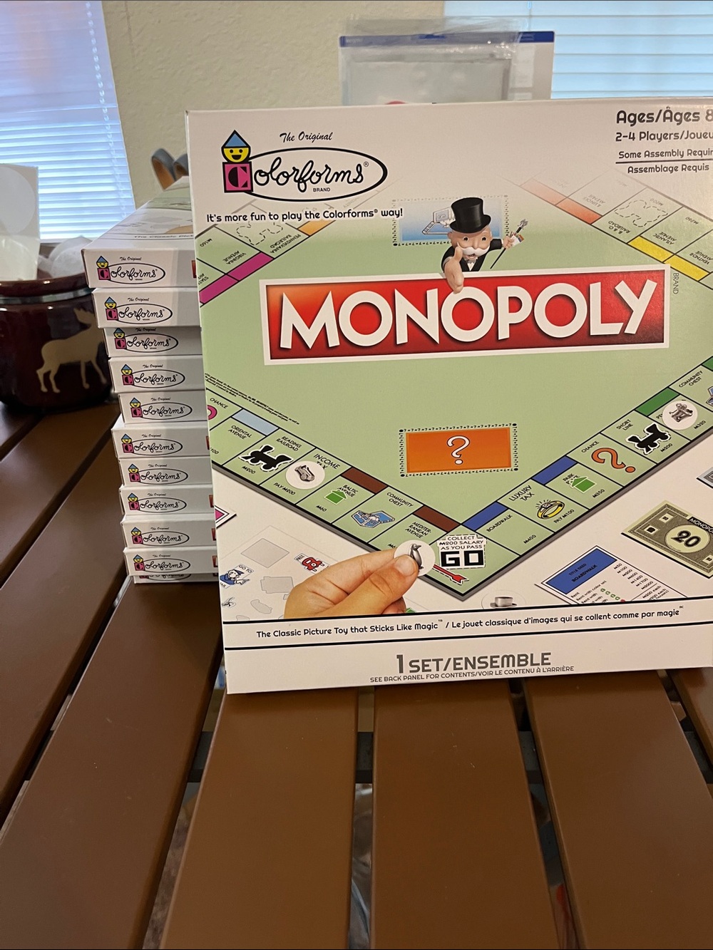 Colorforms Monopoly Classic Board Game by – Green Edition 12 sets